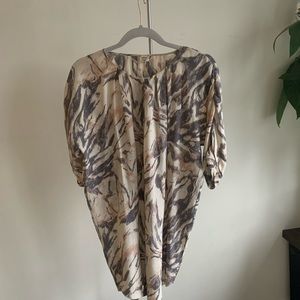 Wilfred 100% Silk Tunic Dress. Size XXS